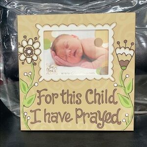 Inspirational Floral Picture Frame - Cream and Brown